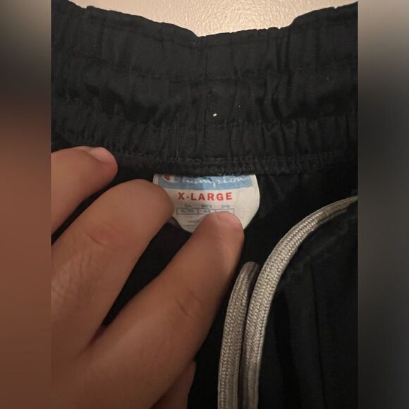 Champion Mens Athletic Sweats Black White Gray - Picture 2 of 4